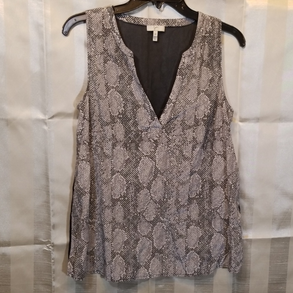 Joie silk sheet dressy snake print tank top blouse